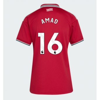 Manchester United Amad Diallo #16 Maglia Gara Casa Repliche 2026-27 Donna Maniche Corte